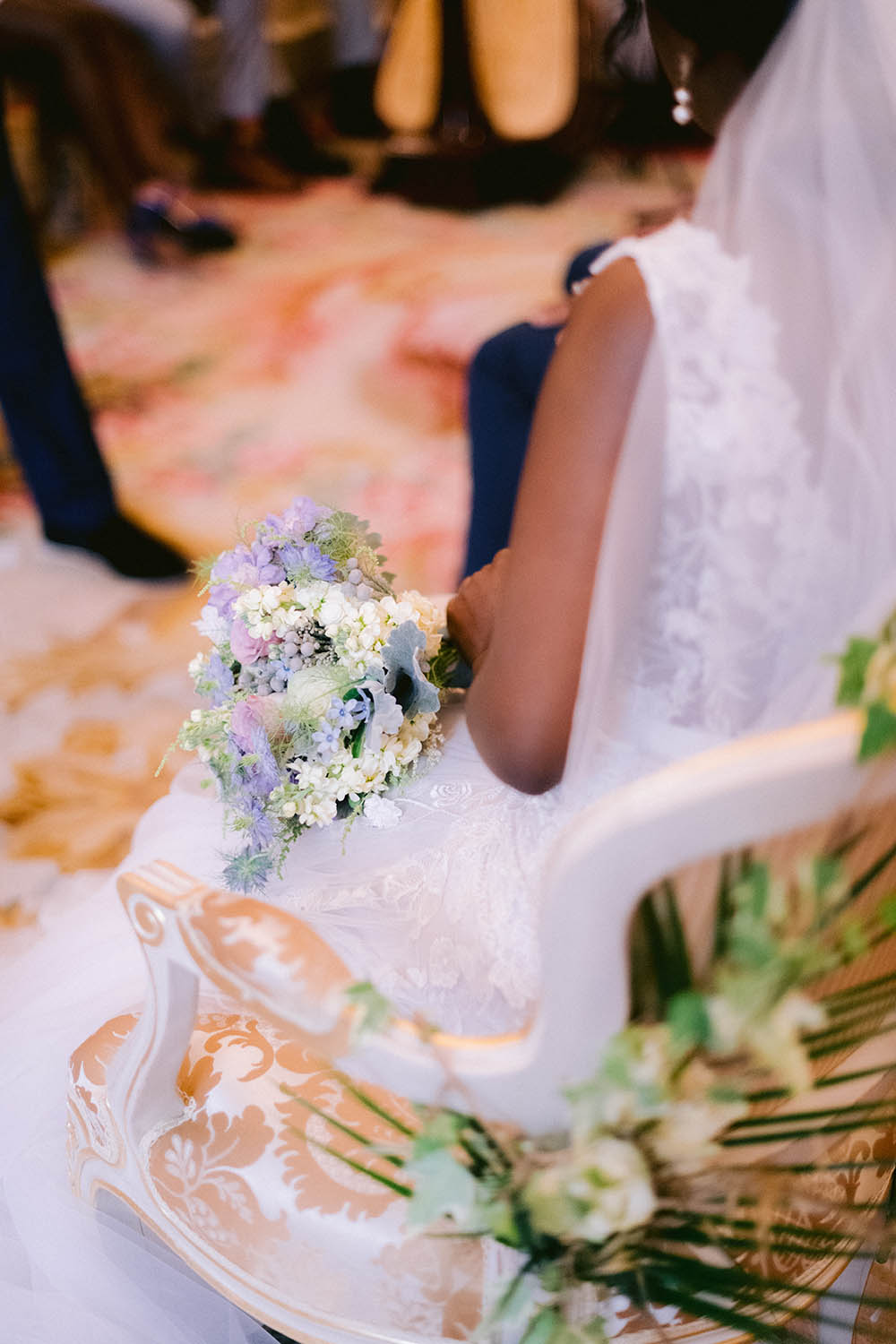 bride on the ceremony